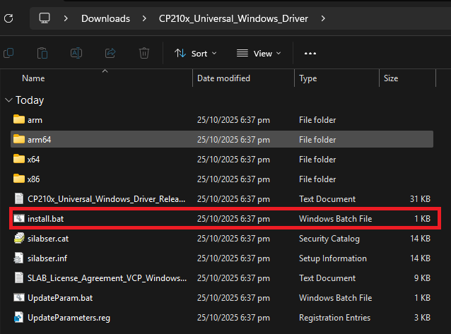 CP210x driver installer